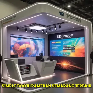 simple booth pameran semarang terbaik
